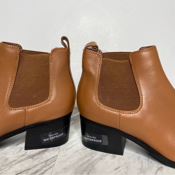 New! Blondo Emelia Chelsea Brown Leather Bootie 6.5 - Picture 8 of 14